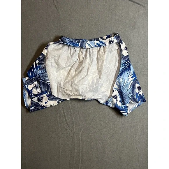 MidLee Blue Floral Tropical Hawaiian Womens Blouse Top Size XXL - Picture 4 of 5